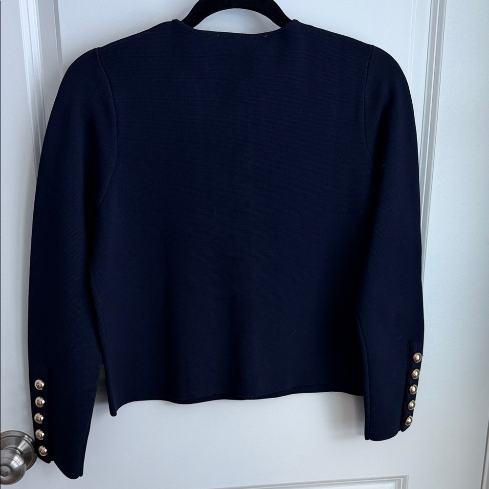 Blue Cardigan with Gold Buttons - Picture 5 of 6